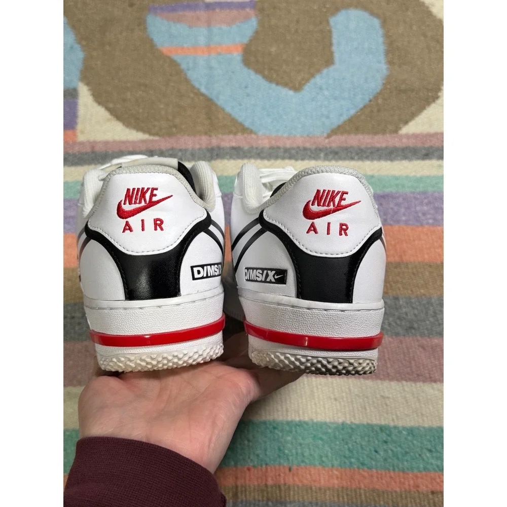 Nike Air Force 1 React Men's Shoes White Black Red DJ5159100 Size 9